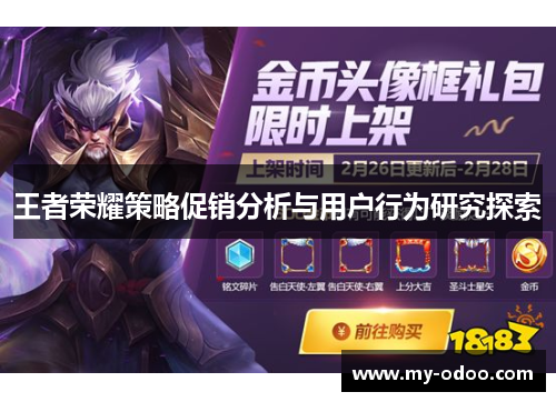 王者荣耀策略促销分析与用户行为研究探索